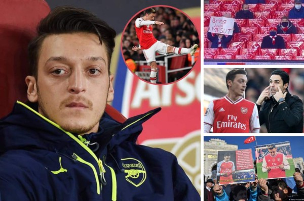 Ahora tiene una nueva ocupación: El calvario que vive Özil en el Arsenal por culpa de China