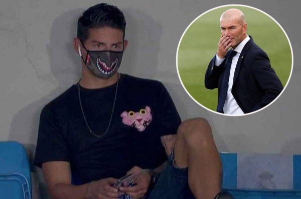 Desvelan la fuerte frase que dijo James Rodríguez cuando Zidane regresó al Real Madrid