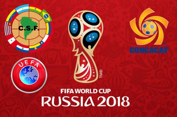 Días y horarios para los juegos eliminatorios en Conmebol, Concacaf y UEFA