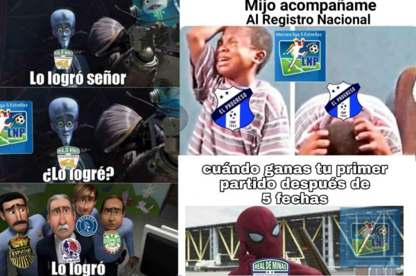 Los memes del primer triunfo del Real de Minas en la Liga Nacional y que no has visto