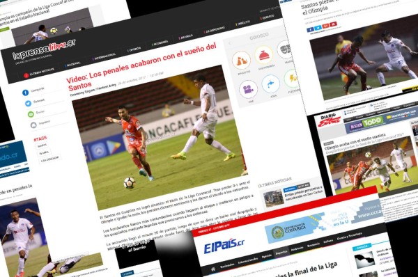 Prensa de Costa Rica: 'Olimpia fue más contundente cuando llegó al ataque'