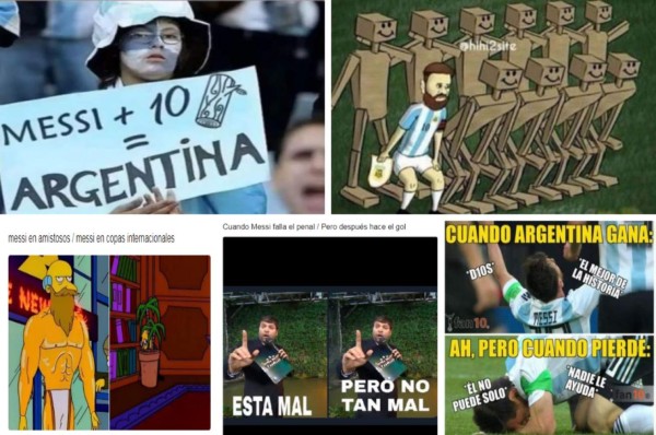 Lionel Messi, víctima favorita de los memes a pesar del triunfo de Argentina sobre Brasil