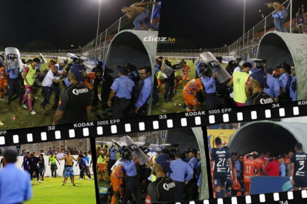 FOTOS: Motagüenses de Comayagua le lanzaron de todo a la Upn y los tildó de 'vendidos”