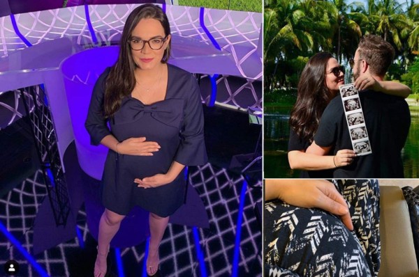 Así luce su embarazo la periodista hondureña Carmen Boquín en Estados Unidos