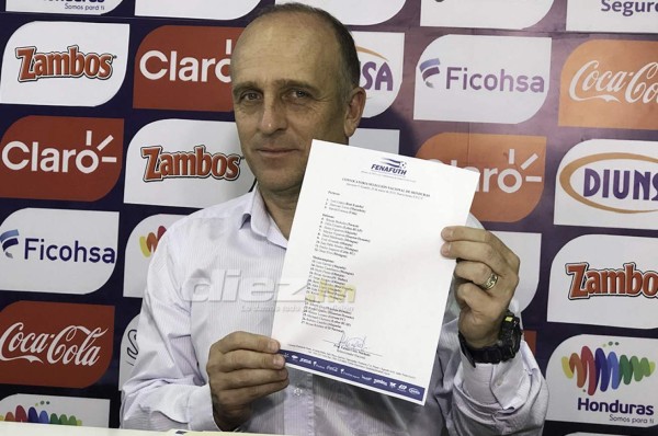 OFICIAL: Convocatoria de Honduras que brindó Fabián Coito para enfrentar a Ecuador