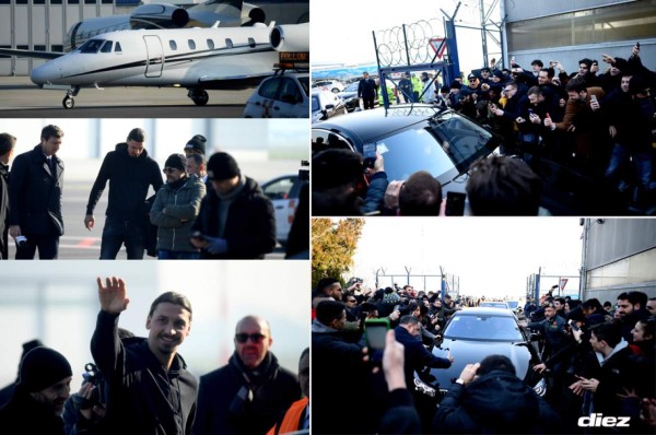 Fotos: Zlatan Ibrahimovic desata la locura con su llegada a Milán