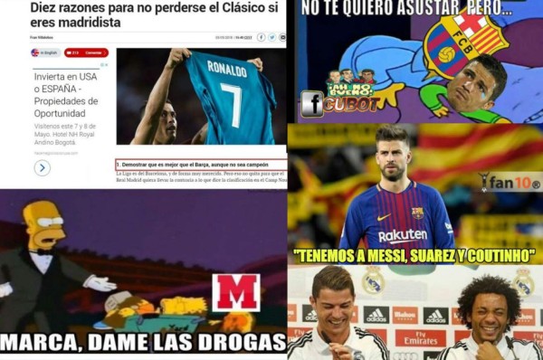 MEMES: Se calienta el clásico Barcelona-Real Madrid en las redes sociales