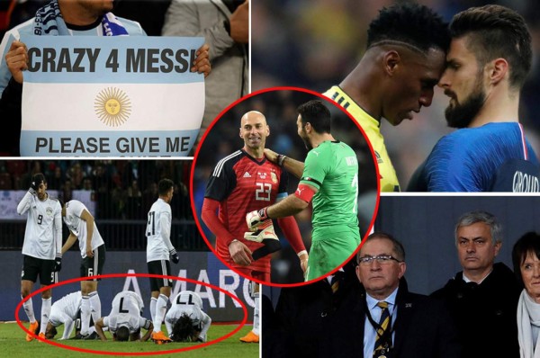 En fotos: La locura en Manchester por Messi, la celebración de Salah y el cabezazo de Cristiano