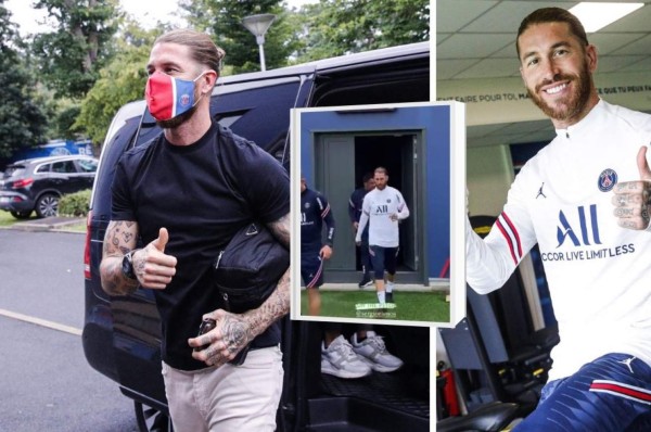 El primer entreno de Sergio Ramos en el PSG: Abrazo especial y el gesto de sus compañeros