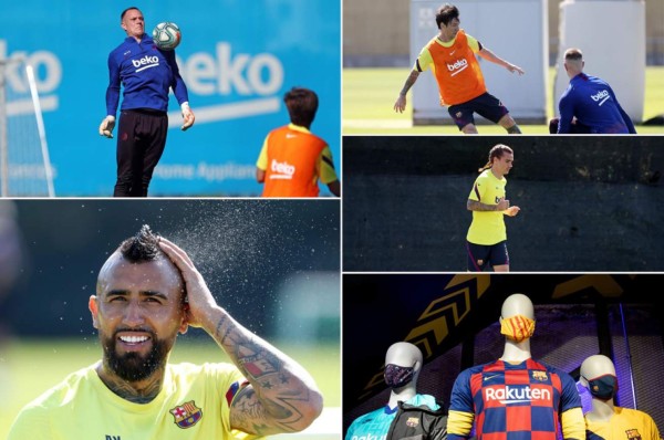 Barcelona: La trenza de Griezmann y las mascarillas que pusieron a la venta para evitar el COVID-19