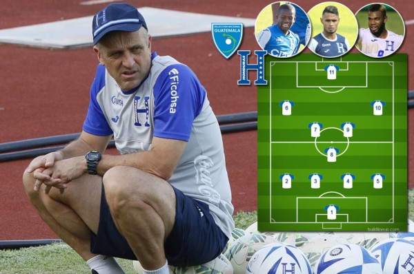 ¡Con tridente europeo! El 11 que se perfila en Honduras para el juego amistoso ante Guatemala