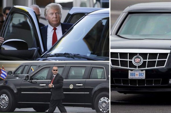'La Bestia', el nuevo e impenetrable automóvil de Donald Trump