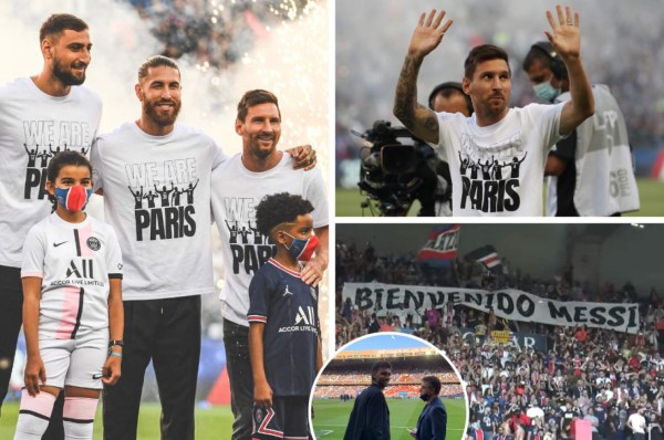 Éxtasis en París e invitado de lujo: así fue la presentación de Messi ante la afición del PSG en el Parque de los Príncipes&nbsp;&nbsp;