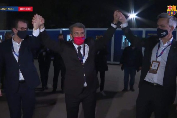 Así se vivió el regreso de Laporta a la presidencia del Barcelona; los mensajes de Puyol y Eto'o