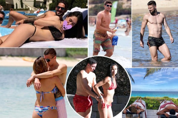 Así disfrutran las vacaciones de los cracks, la mujer de James y Navas sorprenden