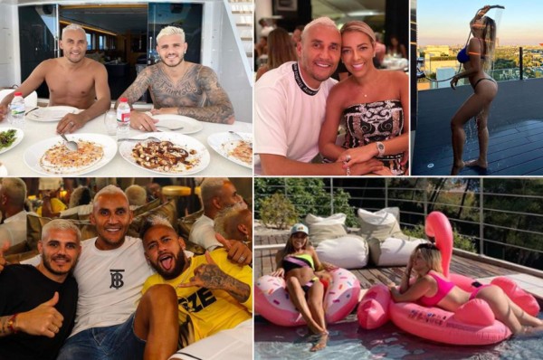 Wanda Nara enseña sus curvas: así son las vacaciones junto al portero Keylor Navas y su esposa