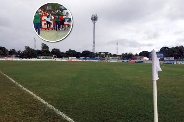 La barra de Marathón se enfrenta con la Policía Nacional previo al duelo ante Platense