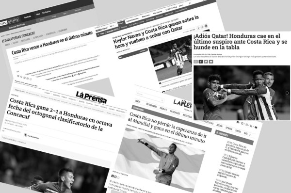 ¡Adiós Qatar, triunfo agónico, Costa Rica sobrevive! Lo que dice la prensa mundial tras el fracaso de la Selección de Honduras