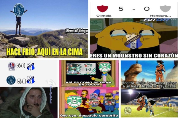 Olimpia, protagonista de los memes tras humillar al Honduras Progreso en el estadio Nacional