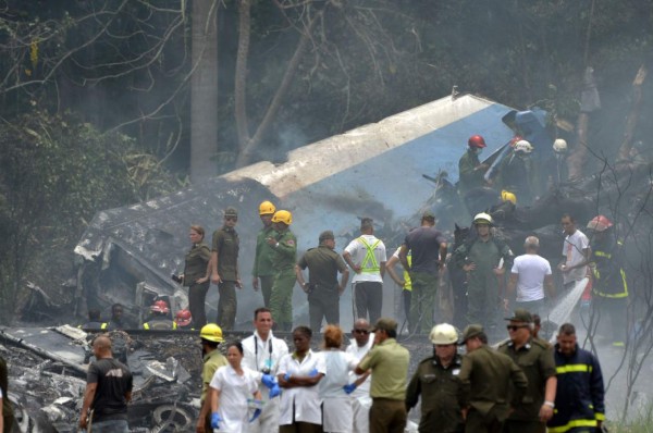 Las impactantes imágenes del accidente aéreo en La Habana, Cuba