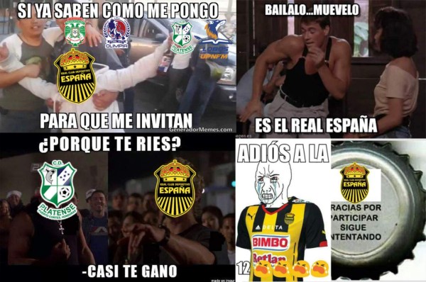 Afición acribilla de divertidos memes a Real España luego de no ver un triunfo