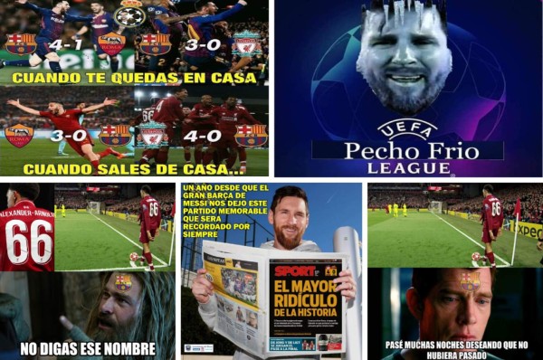 Barcelona, víctima de los memes tras cumplirse un año de la remontada del Liverpool en Anfield