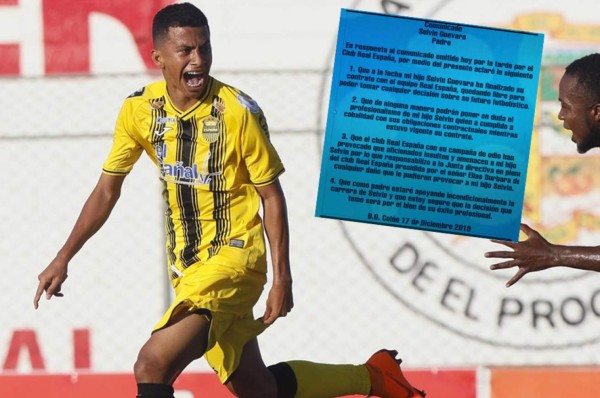 Padre de Selvin Guevara responde a Real España y revela que este recibió amenazas