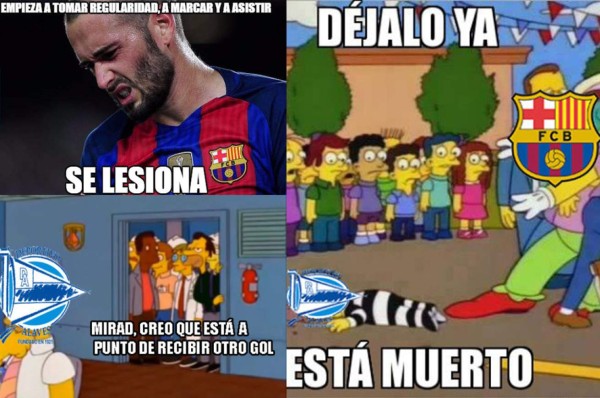 Barcelona destroza al Alavés y surgen divertidos memes