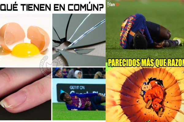 Los memes del Barcelona-Dortmund donde destrozan a Dembelé por su nueva lesión