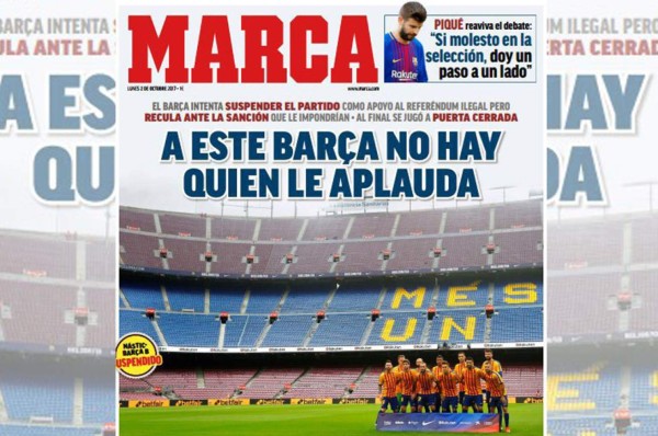 Fuertes críticas a diario Marca por portada contra el Barcelona