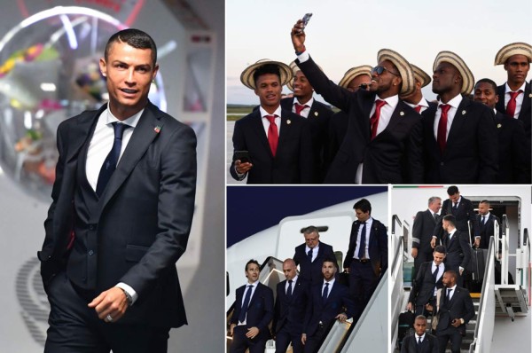 EN FOTOS: Islandia y su elegancia al llegar a Rusia, Argentina con vestimenta deportiva