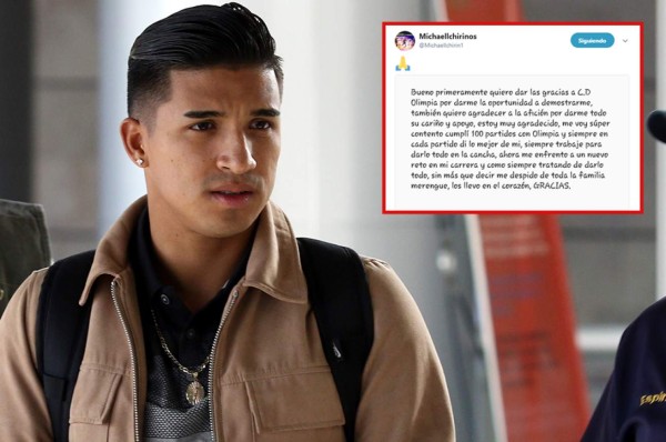 La emotiva carta de Michael Chirinos antes de partir a México