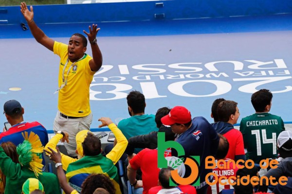 Ambientazo en la previa del partido Brasil vs Costa Rica