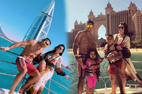 Las espectaculares vacaciones de Emilio Izaguirre y su linda esposa en Dubai
