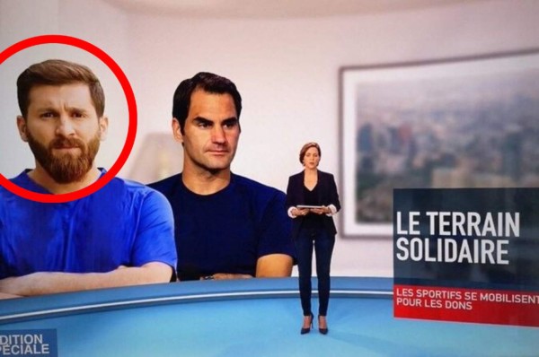 Noticiero de Francia confunde a Messi con su doble y las redes sociales se inundan de memes