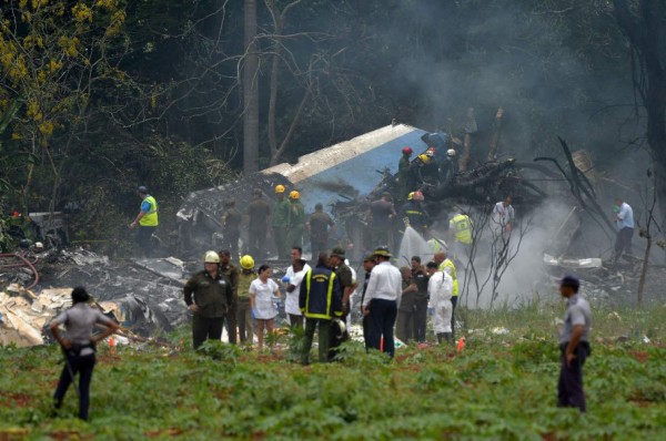 Las impactantes imágenes del accidente aéreo en La Habana, Cuba