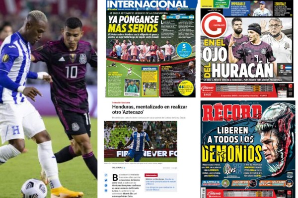 'El Tri va a sufrir y ya juegan sin miedo': Así calienta la prensa de México el duelo contra Honduras ¿Otro Aztecazo?&nbsp;&nbsp;&nbsp;