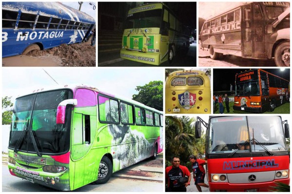 Los autobuses más icónicos de los clubes centroamericanos