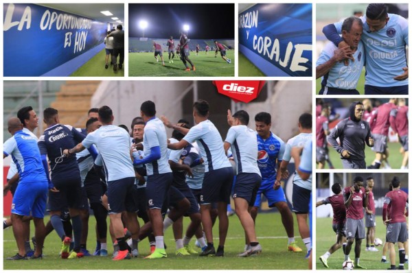 Fotos: Mensajes de motivación, risas y frío previo a la Gran Final Motagua-Saprissa