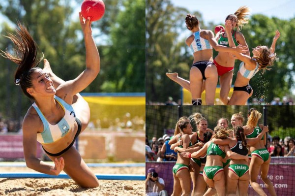El balonmano de playa y las bellezas que crearon polémica en Argentina por vestimenta