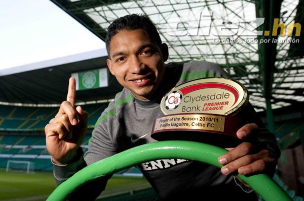 Emilio Izaguirre, el único latino en ser MVP de Escocia en la última década