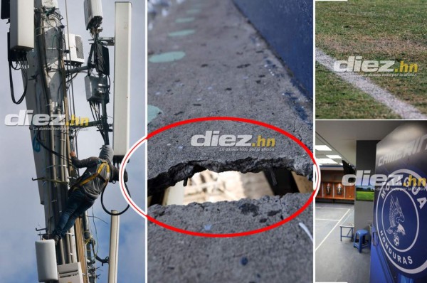 Ni con maquillaje luce bien el estadio Nacional: Agujeros en las graderías, engramillado dañado y láminas como 'adornos'