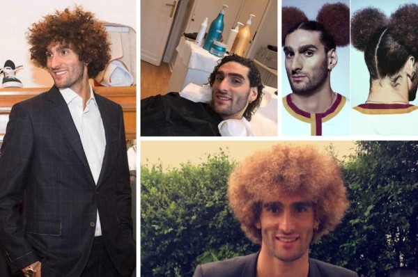 ¡Revolucionario! Todos los 'looks' de Marouane Fellaini en su carrera