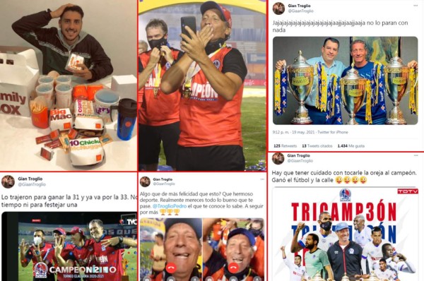 Hijo de Pedro Troglio se descontrola tras el tricampeonato de Olimpia: ''Lo trajeron para ganar la 31 y ya va por la 33''