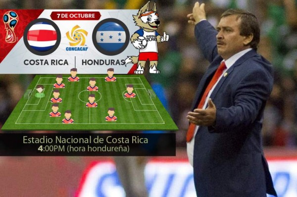 ¡CUIDADO! El 11 con el que Costa Rica buscaría dejar a Honduras fuera de Rusia