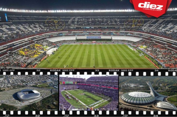 Los estadios sedes donde se jugaría el Mundial 2026 en EEUU, México y Canadá