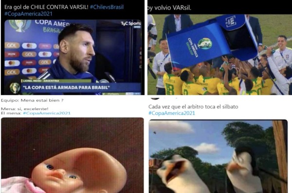 El VAR es el gran protagonista de los memes luego de que Brasil eliminó a Chile de la Copa América