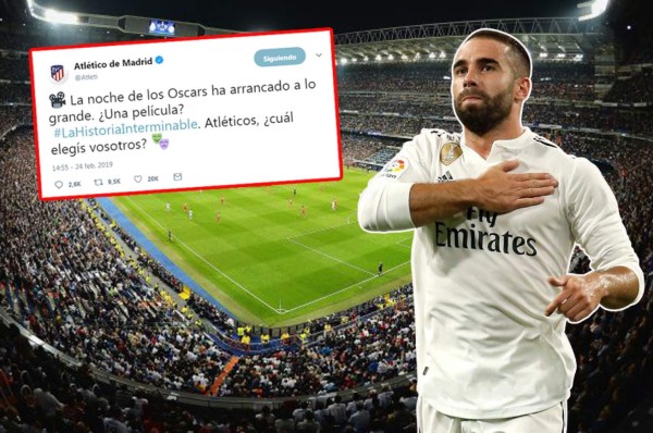 El Atlético dispara contra el Real Madrid... ¡y Dani Carvajal responde!