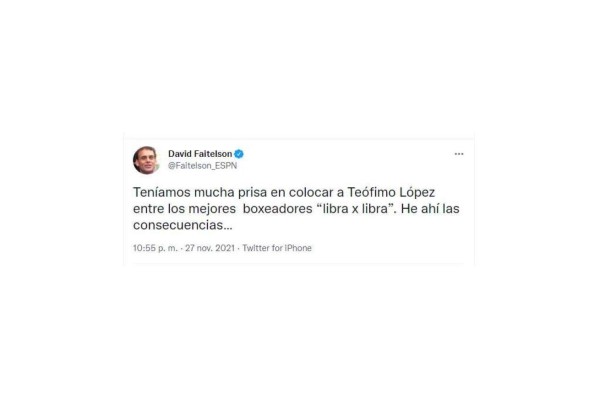 Brutal mensaje de Mauricio Dubón a Teófimo tras perder ante Kambosos: 'Sigue siendo la mera verg...'
