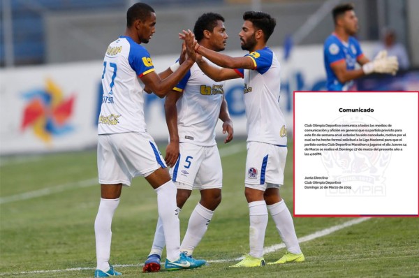 Olimpia solicitó a la Liga Nacional retrasar el Clásico ante Marathón